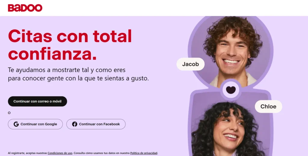 Badoo app mostrando sistema de créditos premium 19.95 euros mensual, perfiles femeninos verificados, opciones de mensajería limitada y advertencia sobre coste real 200 créditos por mensaje según testimonios usuarios verificados Trustpilot