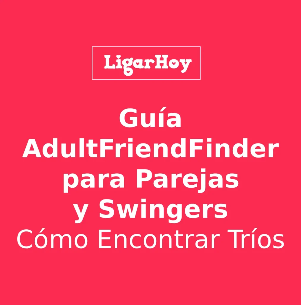 Una pareja feliz usando AdultFriendFinder en un portátil para buscar perfiles de swingers y tríos.